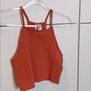 H&M divided crop tank medium